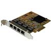 StarTech.com StarTech 4-Port PCIe Gigabit Ethernet NIC Network Card Adapter for Desktop PC