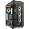 SHARKOON CASE ATX Curve Glass Panel,2x U3, 1x Type-C,TRRS
