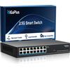 GigaPlus Switch Ethernet non gestito a 16 porte 2.5 Gb, 16 porte Base-T 2.5Gbps. Switch d