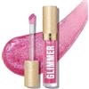 Revlon Super Lustrous Glimmer Gloss, Glitterato Idratante e Rimpolpante, Finish Ultra Lucido e Brillante, Formula a Base di Piante, 008 Rose Glow, 3.8ml