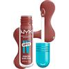 NYX Professional Makeup Gloss e Tinta Labbra Idratante 2in1, Idratazione fino a 12H, Con Vitamina B12 e Magnesio, Lip IV Hydrating Gloss Stain, Tonalità: 02 Hydra-Honey