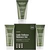 ManCave Set Regalo Uomo con 3 Prodotti di Skincare Naturali, Detergente Viso, Scrub Viso e Idratante Uomo, Formulazioni Naturali, Vegani, Tubetto in Plastica Riciclata, Prodotto in Inghilterra