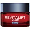 L'Oreal Paris L'Oréal Paris Crema Viso Notte Revitalift Laser, Per Tutti i Tipi di Pelle, Azione Antirughe e Anti-Età, Pelle più Soda e Tonica, Con Acido Ialuronico, Vitamina C e Pro-Retinolo, 50 ml