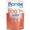 Monge Grill Buste al Salmone - Cibo Umido per Cani, 100g Prezzo x 6 unità