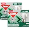 Baygon Liquido Elettrico Anti Mosche e Zanzare, Azione Rapida e Costante, Confezione da 2 Diffusori e 2 Ricariche da 360 Ore Ciascuna