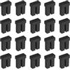 QUARKZMAN LC Tappi Antipolvere, Tappi in Silicone Nero per Fibre Ottica Protettori Porte Switch di Rete per Switch, Router, Schede di Rete, Convertitori di Mezzo, Confezione da 50