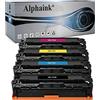 alphaink 4 Toner Compatibili con Canon CRG-718 per stampanti Canon i-Sensys MF-8540, MF-700, MF-728, MF-8330, MF-8350, MF-8360, MF-8340 - LBP-7200, LBP-7210CDN, LCP-7600, LBP-7680CX, LBP-7660