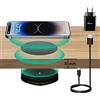 KPON Caricabatterie wireless invisibile, 30 mm nascosto sotto il tavolo, caricatore induttivo per iPhone 16/15/14/13/12/11/Pro/Mini/Max/Xs, Samsung S24/S23/S22/S21/S20/S10/S9/S8