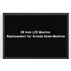 UNICO Monitor Arcade da 26 pollici, monitor da gioco LCD con rapporto 4:3 per macchina arcade HDMI/VGA/CGA/EGA, facile da installare, accessori per monitor arcade - 26 pollici