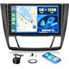 SIXWIN 8 Core 6+128G Android 15 Autoradio per BMW 1 Series E81 E82 E87 E88 2008-2012 con CarPlay/Android Auto/DSP, 9'' HD Schermo con WiFi GPS Bluetooth 5.0 HiFi USB FM RDS Mirror Link 32 EQ