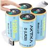 AKTTKA 4 batterie ricaricabili 1,5 V Li-ION D/LR20 12580 mWh, ricarica diretta USB-C 5 V/1 A, cavo USB-C 4 in 1, display touch del livello, per campeggio, torce, radio, illuminazione di emergenza