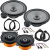 Superauto hi-fi Kit 6 Casse Altoparlanti compatibile con Fiat Grande Punto Kit Anteriore e Posteriore con Adattatori e Connettori Inclusi