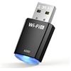 Cutefat AX900 Chiavetta USB WiFi 6, Adattatore Dual Band 2.4GHz/5GHz per PC/Desktop/Laptop con Driver Integrato, Compatibile con Windows 11/10/8.1/8/7, Dongle WiFi ad Alte Prestazioni per Connessione Stabile