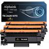 alphaink 3 Toner Compatibili con Brother TN2420 TN-2420 TN2410 per MFC L2710DW L2710DN L2730DW L2750DW HL-L23210D L2350DW L2370DN L2375DW DCP-L2510D L2530DW L2550DN (3 Nero)
