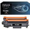 alphaink 2 Toner TN2510 TN-2510 Compatibili con Brother DCP L2620DW L2627DWE L2627DWXL L2660DW L2665DW HL L2400DWE L2445DW L2865DW MFC L2800DW L2827DW L2827DWXL L2835DW L2860DWE da 1200 copie