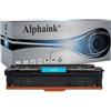 alphaink Toner W2411A 216A Ciano Con Chip Compatibile con HP Color Laser Pro M155NW M180 M182N M182NW M183FW M183 versione da 850 copie