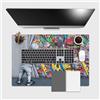 Giallobus - Tappetino scrivania - Opere famose - Vinile - 60L x 40l cm - 42 - Bimbo apre il sipario - Tappetino mouse, sottomano tavolo pad, copri scrivania antiscivolo