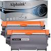 alphaink 2 Toner Compatibili Sostituzione per Brother TN2220 TN2010 TN-2220 TN-2010 per MFC-7360N 7460DN per DCP-7065DN 7055 per FAX-2840 2845 HL-2130 2132 2230 2135W 2250DN 2270DW 2280DW (2 Nero)