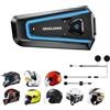 VOKO Casco Moto Bluetooth Interfono Moto con Batteria a Lunga Durata e Accoppiamento Intercom con Telefono Cellulare Bluetooth, Tecnologia Avanzata di Controllo del Rumore, Funzionamento Vivavoce