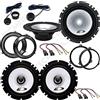 ALIXO Kit 6 Casse Altoparlanti Alpine per Fiat Panda 2003-2012 Kit Anteriore e Posteriore con Adattatori e Connettori Inclusi