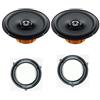 Superauto hi-fi Hertz DCX 165.3 Coppia Di Altoparlanti Coassiali Da 165 mm a Due Vie con supporti compatibili con Fiat Panda 169 dal 2003 al 2012 Predisposizione Anteriore