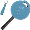 mt key Soft Case Cover protettiva Chiave per auto + cordino blu fluorescente per Mitsubishi Colt VI Smart Forfour 454
