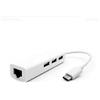 JJ-Shop24 USB C a 3 x USB A e RJ45 Ethernet LAN adattatore hub cavo Mac USB-C rete