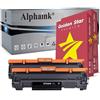 alphaink 2 Toner per HP 44A CF244A 1000 Copie + 2 Risme A4 500 fogli 80gr per HP LaserJet Pro M15 M16 M17 M28 M29, Nero, Qualità di stampa perfetta e garantita per 24 mesi