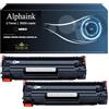 alphaink 2 Toner Neri Compatibili con HP CE285A CE285XL 85A 3.000 Copie per HP LaserJet Pro P1102 P1102W M1212NF M1132 MFP M1217NFW M1132 M1212 M1130 P1100 M1136 M1210 M1210MFP M1134MFP M1134 M1137