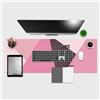 Giallobus - Tappetino scrivania - Geometric - Vinile - 120x40cm - 22 - Blush - Tappetino mouse, sottomano tavolo pad, copri scrivania antiscivolo
