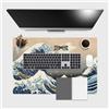 Giallobus - Tappetino scrivania - Opere famose - Vinile - 60L x 40l cm - 34 - La grande onda di Kanagawa - Tappetino mouse, sottomano tavolo pad, copri scrivania antiscivolo