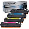alphaink 4 Toner Compatibili con HP 201A 201X CF400A CF400X CF401X CF402X CF403X per HP Color LaserJet Pro MFP M277dw M252dw M277N M277 M252 M252n M274n M274dw (Nero,Ciano,Giallo,Magenta)