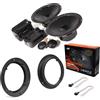 Superauto hi-fi Kit 4 Casse Altoparlanti Compatibili con Mercedes Classe A W169 Classe B W245 Predisposizione Anteriori DPK 165.3 + Adattatori e Accessori Montaggio