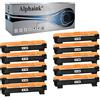 alphaink 10 Toner compatibili con Brother TN1050 TN-1050 TN-1000 per stampanti Brother DCP-1510 DCP-1512 DCP-1612W DCP-1610W DCP-1616NW HL-1210W HL-1110 HL-1112 HL-1212W HL-1201 MFC-1810 MFC-1910W