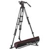 Manfrotto MVK612TWINGA Nitrotech Testa Fluida per Riprese Video con Treppiede a Doppio Tubo in Alluminio con Stella a Terra per DSLR, Fotocamere Mirrorless, Videocamere e Cinecamera, Portata 12 kg