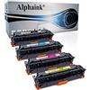 alphaink KIT 4 Toner Compatibili HP 305A 305X CE410X CE411A CE412A CE413A per HP Laserjet Pro MFP M351 M351a M375 MFP M451dn M451 M451nw M475