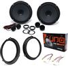 Superauto hi-fi Kit 4 Casse Altoparlanti Compatibili con Ford Fiesta 6 dal 2008 in poi Anteriori o Posteriori K 165 + Adattatori e Accessori Montaggio