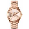 Michael Kors Orologio Slim Runway da donna, movimento al quarzo a tre lancette da 42 mm con cinturino in acciaio inossidabile, 42 mm, Tono oro rosa