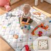Sinhaklóho Tappeto Gioco Bambini Extra Spesso e Pieghevole, Antiscivolo, Lavabile in Lavatrice, 127×127 cm, Senza Odore, Ideale per Pavimenti e Box Neonato, Safari Selvaggio