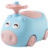 AZIAMOR 6203 Vasino Piggy Con Volante Interattivo, Azzurro, 40 x 26 x 29 cm