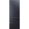 Haier HFW7720ENMB Frigorifero Frigorifero/Porta French Door/Colore: Obsidian Black Inox / 477 Liter/MyZone Plus/Humidity Zone/Smart Home: Wi-Fi integrato/Controllo anche tramite App
