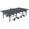 JOOLA 11645 - Tavolo da ping pong professionale J500A, superficie composita in alluminio, resistente alle intemperie, struttura pieghevole, struttura rapida, 274 x 152,5 x 76 cm, colore: grigio/blu