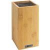 RICHARDSON SHEFFIELD Sabatier Trompette Universel Ceppo Vuoto per Coltelli, 26x15.5cm, Legno | Blocco vuoto con bastoncini neri di spaghetti, bambù, 26 x 15,5 cm, legno
