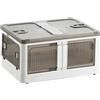 WELL HOME MOBILIARIO & DECORACIÓN Well Home - Scatola portaoggetti pieghevole multifunzione, colore bianco, 40 litri