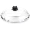Moneta Borosilicato Coperchio Bombato 28 cm, Vetro, Bianco