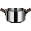 Alessi Edo PU101/20 - Casseruola a Due Manici in Acciaio Inossidabile 18/10, Manici in Acciaio Inossidabile 18/10 con Rivestimento in PVD Marrone