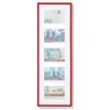 walther design Rosso 5X 10x15 cm Galleria con passe-partout, Cornice in plastica New Lifestyle KV515R