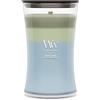 WoodWick Candela profumata | Candela grande a clessidra | Verdant Woods | Regali perfetti per donne