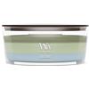 WoodWick Candela profumata | Candela Ellipse | Verdant Woods | Regali perfetti per donne