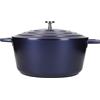 Master Class MasterClass Casseruola con coperchio, grande 5L/28 cm, leggera in alluminio fuso, sicura per forno e piano cottura a induzione, blu